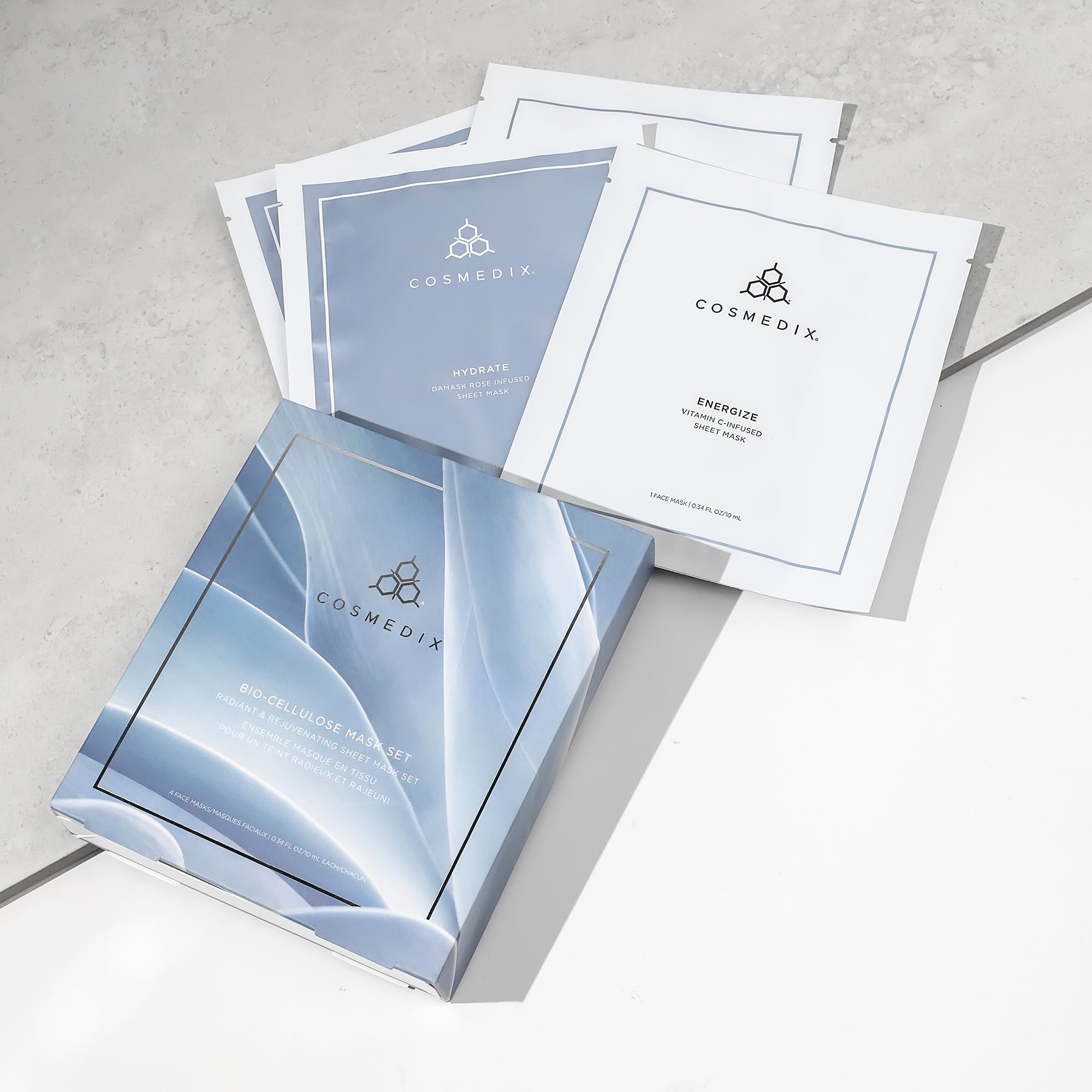 Bio - Cellulose Radiant & Rejuvenating Sheet Mask Set - Cosmedix