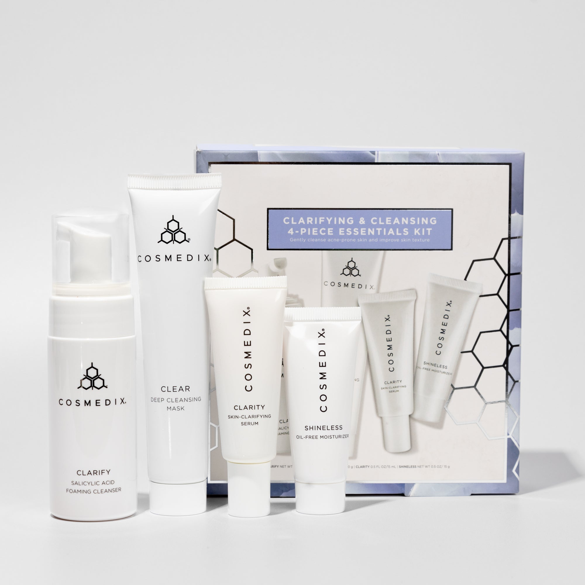 Clarifying & Cleansing 4 - Piece Essential Starter Kit - Cosmedix