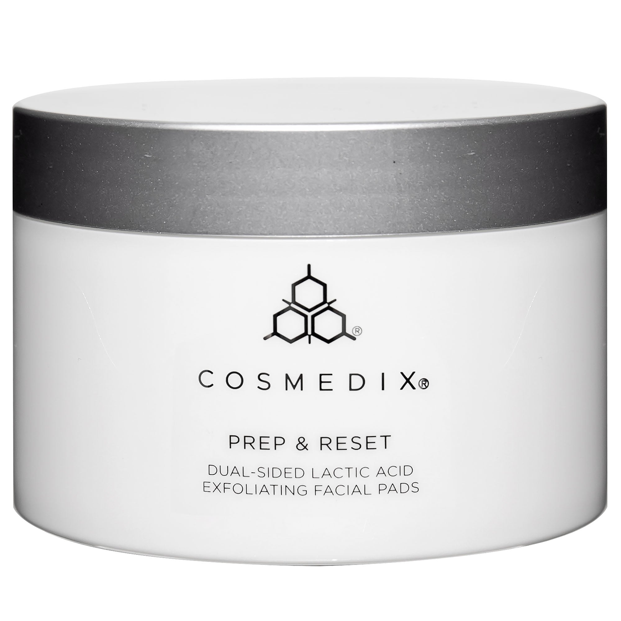 Prep & Reset Dual - Sided Lactic Acid Exfoliating Facial Pads - Cosmedix